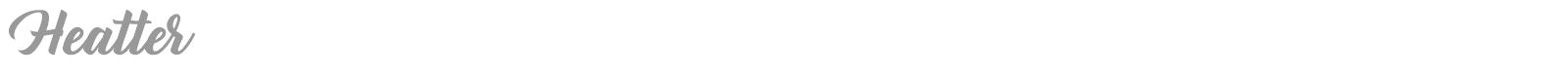 Heatter font preview